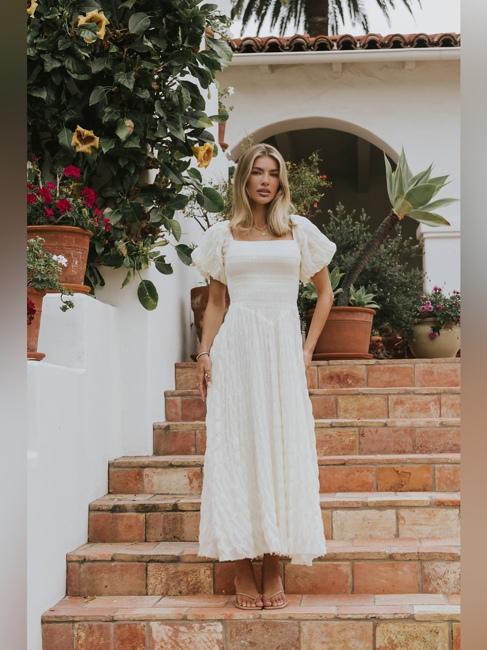 BOHMÉ| eyelet max dress | size small